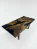Black Dining Table - Epoxy Table - Conference Table | Tables by Tinella Collection. Item made of walnut works with boho & minimalism style