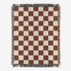 Checkers woven throw blanket. 05 | Linens & Bedding by forn Studio by Anna Pepe
