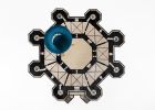 rug Castello hand-knotted Italian geometric irregular shape | Area Rug in Rugs by Atelier Tapis Rouge. Item made of wool with fiber works with art deco style