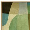 Contemporary "Shades of Green" Abstract Oil Painting | Oil And Acrylic Painting in Paintings by Suzanne Nicoll Studio. Item composed of birch wood compatible with minimalism and mid century modern style