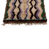 Vintage Moroccan Geometric Beige Brown and Purple Wool Shag | Area Rug in Rugs by Rug and Kilim