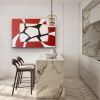 On The Other Side | Oil And Acrylic Painting in Paintings by Catherine Détraves. Item made of canvas works with contemporary & eclectic & maximalism style