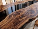 Black Epoxy Resin Dining Table, Handmade Epoxy Dining Table | Tables by Innovative Home Decors. Item composed of wood in country & farmhouse or art deco style