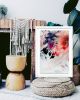 Watercolor Abstract Botanical—Bluet Two | Watercolor Painting in Paintings by Marta Spendowska. Item composed of paper in minimalism or contemporary style