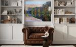 “Autumn Light” Original Textured Landscape Painting | Oil And Acrylic Painting in Paintings by Emily Newman Fine Art. Item works with contemporary & eclectic & maximalism style