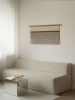 EARTH tapestry with the stripe | Wall Hangings by Versh Gallery. Item made of cotton works with minimalism & mid century modern style