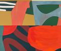 Separated at Birth No.2 | Mixed Media in Paintings by ABDA Collective. Item composed of canvas and paper in contemporary or eclectic & maximalism style