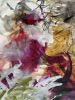 What can be seen beyond the lines | Oil And Acrylic Painting in Paintings by Viktoria Ganhao. Item made of linen works with contemporary & modern style