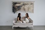 Custom Wall Hanging in Wool & Cotton "Shoreline" | Macrame Wall Hanging in Wall Hangings by Rebecca Whitaker Art. Item composed of fiber