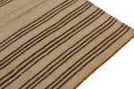 Vintage Kilim rug with Beige-Brown Stripe Patterns, Panel | Area Rug in Rugs by Rug and Kilim