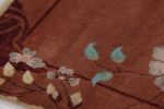 Rug & Kilim’s Chinese Art Deco Square Rug, Vibrant Florals | Area Rug in Rugs by Rug and Kilim