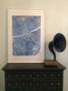 Blue Tree Ring Print | Prints by Erik Linton. Item composed of paper