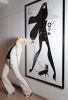 Catwalker — Hotel Lobby Installation | Prints by Kirsten Ulve | INNSiDE by Meliá New York NOMAD in New York. Item made of canvas with paper works with minimalism & contemporary style
