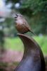 The Robin's Perch | Sculptures by Anthony Smith Sculpture. Item made of bronze