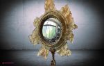URSULA | Mirror in Decorative Objects by Michel Haillard. Item made of wood with bronze