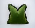 Mustard velvet pillow | Cushion in Pillows by velvet + linen. Item composed of cotton