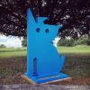 Blue Dog | Public Sculptures by Jeffie Brewer. Item composed of steel