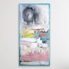 Winter Moon - Tokyo Echoes Painting | Oil And Acrylic Painting in Paintings by Jacob von Sternberg Large Abstracts. Item composed of canvas & synthetic