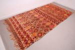 Orange Vintage Moroccan Rug 6.6 x 13 ft, Berber Wool Rug, | Area Rug in Rugs by BerberHand. Item composed of wool in boho style