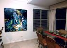 Kaleidoscopic Kyoto: Maiko | Oil And Acrylic Painting in Paintings by Shan Richards. Item composed of canvas and synthetic