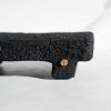 Medium Shelf Riser in Black Concrete with Brass Rivets | Decorative Tray in Decorative Objects by Carolyn Powers Designs. Item composed of brass and concrete in minimalism or contemporary style