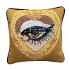 Mommani Threads X Haricot Vert HEARTFELT GLIMPSE needlepoint | Pillow in Pillows by Mommani Threads | haricot vert in Brooklyn. Item made of wool works with boho & contemporary style