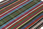 Vintage Persian Kilim in with Vibrant Polychromatic Stripes | Area Rug in Rugs by Rug and Kilim