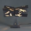 Dragonfly Light Sculpture | Sculptures by Phil Woodward Art. Item composed of wood & brass compatible with mid century modern and contemporary style