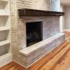 Custom Paint and Plaster Finish on Brick | Fireplaces by EMILY POPE HARRIS ART