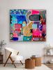 Map of the Shipwreck | Mixed Media in Paintings by Paula Saslow, Copper Rose Art. Item composed of canvas in contemporary or urban style