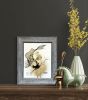 Koi fish painting, framed, small size | Drawing in Paintings by Oplyart. Item made of paper compatible with mid century modern and japandi style