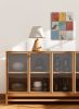 Neighbors | Oil And Acrylic Painting in Paintings by Rich Godfrey. Item composed of canvas in minimalism or mid century modern style