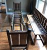 Modern Industrial rustic dining set | Dining Table in Tables by Abodeacious. Item composed of wood & metal