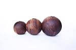 Boule candle holder - bougeoir #1 | Decorative Objects by Nadine Hajjar Studio. Item composed of walnut and copper in minimalism or contemporary style