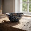 Heritage Wood-fired Mille-fleurs Hand-Fitting Silhouette Cup | Decorative Bowl in Decorative Objects by Dynasty Artisan. Item made of ceramic compatible with contemporary and eclectic & maximalism style