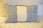 Indigo IKAT Cushion Cover | Pillows by Jaipur Bloc House. Item composed of cotton