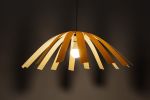 Hexe Lighting-Wood Veneer Lamp Manually Crafted Designer Art | Pendants by Traum - Wood Lighting