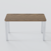 Walnut Table | Desk in Tables by Chassie Studio. Item made of wood with aluminum