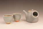 Porcelain Teapot with Wild Granite Celadon Glaze | Serveware by Hamish Jackson Pottery. Item composed of stoneware