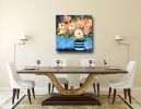 Full Bloom - Colorful Floral Painting on Canvas | Oil And Acrylic Painting in Paintings by Filomena Booth Fine Art. Item made of canvas compatible with contemporary style