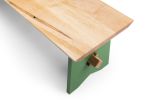 Trestle Dining Bench | Benches & Ottomans by Ogelby Woodworks. Item composed of maple wood & synthetic