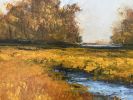 Sunset Meadow - Impressionist Low Country Coastal Landscape | Oil And Acrylic Painting in Paintings by Filomena Booth Fine Art. Item made of canvas works with country & farmhouse & coastal style