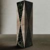 "Polimelus" Vase in Travertine Marble and Green Alpi Marble | Vases & Vessels by Carcino Design. Item composed of marble compatible with contemporary style