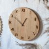Oak Wood Wall Clock MARKUSS | Decorative Objects by DABA. Item composed of oak wood in minimalism or contemporary style