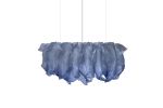Modern Fabric Pendant Hand-painted Light Nebula Grande 150cm | Chandeliers by Costantini Design. Item composed of fiber in boho or contemporary style