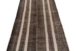 Vintage Turkish Kilim rug in Beige-Brown Stripe Patterns | Area Rug in Rugs by Rug and Kilim