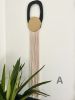 Black and Gold Pendants | Tapestry in Wall Hangings by HILO Fiber Art. Item composed of cotton & fiber