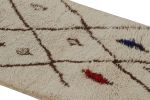 1950s Vintage Azilal Moroccan runner rug with Beige-Brown | Area Rug in Rugs by Rug and Kilim