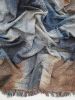 Indigo Reflection - Jacquard Woven Throw Blanket | Linens & Bedding by Jessie Bloom Studio. Item composed of cotton in boho or contemporary style
