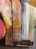 Available: In A Heartbeat, 36”x36” original art | Oil And Acrylic Painting in Paintings by Jeanette Jarville, BFA Emily Carr University of Art. Item in mid century modern or contemporary style